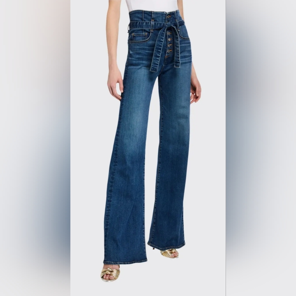 Veronica Beard Rossana Corsette Wide Leg Jeans / Sz 25/0 (Pre-loved)